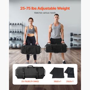 Sacca da Allenamento Regolabile in PVC da 25-75 Libbre per Fitness e Allenamento della Forza con Maniglie Resistenti - Product Image 5