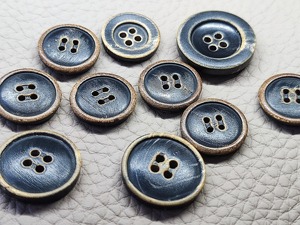 Boutons ronds à dos plat noirs en gros pour manteaux, vestes et costumes - Product Image 4