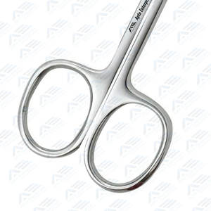 Tijeras de uñas de acero inoxidable Tijeras de manicura curvas de 3,5 "para el dedo del pie y el recorte de cutículas Tijeras de uñas de precisión afiladas - Product Image 4