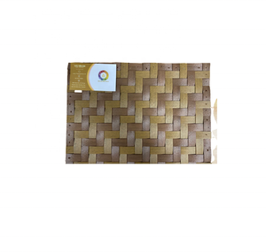 Mantel Individual de bambú redondo tejido a mano de Vietnam de 33cm para vajilla, decoración de habitación de Hotel - Product Image 6