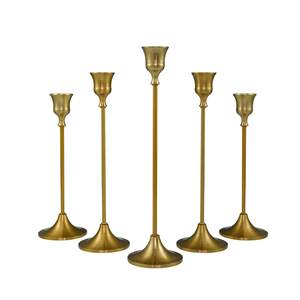 Luxury Solid <b>Brass</b> <b>Candle</b> <b>Stick</b> Holders For Home Interior Wedding Celebration Party Event Dining Table Centerpiece Special Decor - Product Image 5