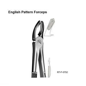 Forceps d'extraction dentaire ergonomiques en acier inoxydable, modèle anglais, par Roboz Tech Pakistan - Product Image 6