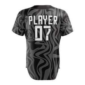 เสื้อเบสบอลแบบสั่งทำพิเศษสำหรับทีม ไซส์พลัส พร้อมลายพิมพ์แบบรีดร้อน แห้งเร็ว ระบายอากาศได้ดี ป้องกันแบคทีเรีย เสื้อซอฟต์บอล - Product Image 6