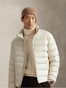 Custom Winter <b>Mens</b> <b>White</b> Puffer <b>Jacket</b> Wholesale OEM ODM Warm Outerwear Full Zip Stand Collar Casual Outerwear Manufacturer - Product Image 6