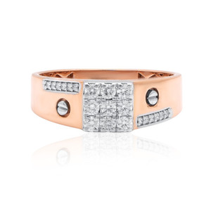 Anillo de Oro Rosa de 14K para Hombre, 3.940g de Peso Neto, Categoría Estándar, Joyería Masculina, Banda de Oro de Lujo para Compradores Profesionales de Joyería - Product Image 4