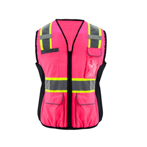 Chaleco de Alta Visibilidad con Cintura Elástica Tejida 100% Poliéster, con Bolsillos, Unisex, para Seguridad Vial - Product Image 1