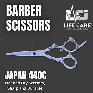 Ensemble de ciseaux de coiffure professionnels Dragon Handle, ciseaux japonais pour couper et effiler les cheveux avec emballage personnalisé par Life Care. - Product Image 2