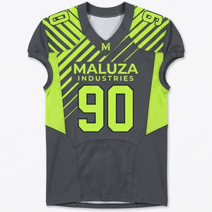 Tenue de football américain professionnelle avec ventilation découpée au laser, micro-perforée, ensemble d'équipement de football par sublimation pour équipe - Product Image 1