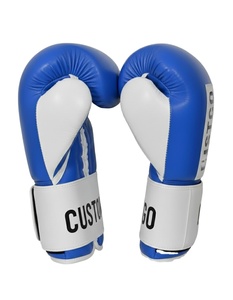 Guantes de Boxeo de Cuero Genuino Hechos a Mano con Velcro, Fabricante OEM ODM - Product Image 3
