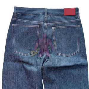 กางเกงยีนส์ทรงหลวมผู้ชายคุณภาพสูง น้ำหนักเบา ติดกระดุม สีพื้น ผ้าฝ้าย 100% ขายดีสำหรับผู้ใหญ่ - Product Image 6