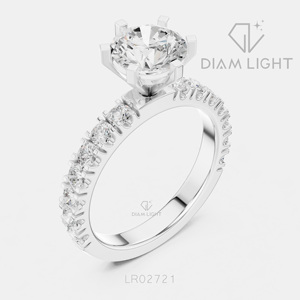 Bague de mariage en or blanc 14 carats avec diamant de laboratoire certifié IGI, taille ronde 1,54 carat, bijou raffiné, cadeau pour fiançailles, mariage ou anniversaire - Product Image 2