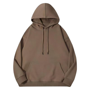 Sweat à capuche personnalisé en molleton épais French Terry, coupe oversize, en coton et polyester, avec épaules tombantes - Product Image 1