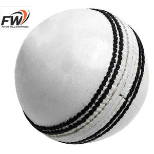 Balle de cricket en cuir la plus vendue avec coutures renforcées pour l'entraînement en intérieur et en extérieur, l'enseignement et le cricket scolaire - Product Image 6