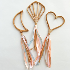 Hermosa varita mágica de juguete, accesorios de disfraz de princesa, precio económico, varitas de hadas de ratán natural - Product Image 5