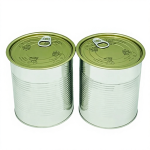 Contenedor Redondo de Metal Personalizable con Tapa de Anillo de Fácil Apertura para Uso Químico - Product Image 2