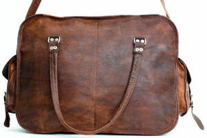 2026 Vintage 100% Genuine Leather Duffle <b>Bags</b> Unisex Handmade Travel Luggage New Fashionable Stylish Weekend <b>Overnight</b> Gym Carry - Product Image 3