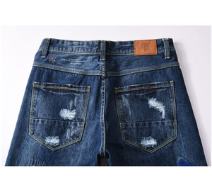 GENERSA SPORTS Jeans Rectos de Hombre de Spandex Transpirable de Peso Medio, Cierre de Cremallera, Cintura Media, Estilo Casual de Otoño, Color Liso - Product Image 4