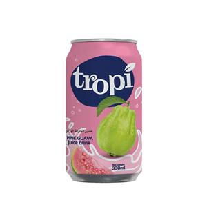 Bebida Tropi Juice 330ml Lata Corta de Aluminio 100% Puré de Fruta Saborizado Bajo en Grasa Esterilizado Recién Exprimido 5 Brix Guayaba Mango Agua - Product Image 3