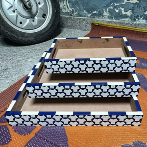 Bandeja de Servir de Resina Hecha a Mano con Diseño Moderno, Ecológica, Duradera y Segura para Bodas Reales, Desayunos, Precio al por Mayor - Product Image 1