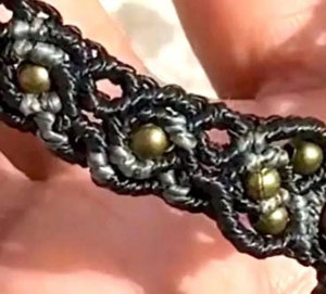 Collar de Macramé Hecho a Mano con Labradorita, Colgante de Piedra Preciosa con Destello Azul, Cordón Negro, Amuleto de Luna de Cristal Curativo, Joyería Boho, Regalo - Product Image 4