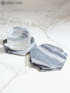 Juego de Posavasos de Mármol y Madera en Oferta para Hogar, Oficina, Cocina, Mesa de Café, Mesa de Comedor, Barra, Tazas de Té, Cantidad al por Mayor - Product Image 3