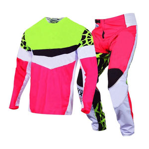 Combinaisons de motocross personnalisées très demandées pour adultes, maillots et pantalons pour moto, dirt bike, MX, ATV avec nom d'équipe personnalisé - Product Image 1