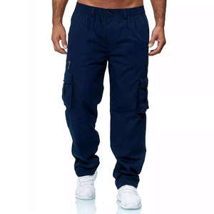 Men's Casual Cargo Pants Multi Colors <b>Canvas</b> Button Fly Straight Street Wear Sports Outdoor Premium Fit - Product Image 4