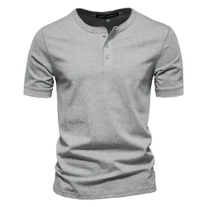 Haute qualité hommes coton T-Shirt été mode mince à manches courtes confortable tenue décontracté léger respirant - Product Image 1