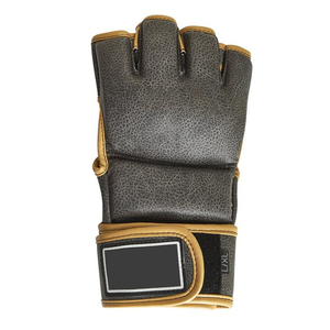 ถุงมือ MMA หนังแท้ปรับแต่งได้ ลดราคาพิเศษ ระบายความชื้นได้ดี ปิดแบบผูกเชือก ช่วยพยุงข้อมือ สำหรับศิลปะการต่อสู้และมวย - Product Image 2