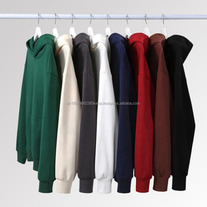 Sudadera con capucha de 500GSM para hombre, ropa con forro de satén, sudadera personalizada de gran tamaño, Jersey de algodón orgánico de alta calidad en blanco al por mayor - Product Image 1