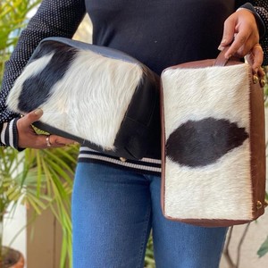 Nouvellement personnalisé élégant en cuir de vachette voyage trousse de toilette nouveau personnalisé à la main en cuir véritable suspendu Dopp Kit sac - Product Image 4