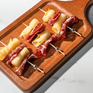 100 Palillos de Bambú de 4.7 Pulgadas, Palillos Decorativos Plateados para Cócteles, Aperitivos, Bebidas, Frutas, Fiestas y Decoraciones - Product Image 2