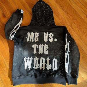 Hoodies streetwear en coton 100% fabriqués au Pakistan, personnalisés, délavés, les plus vendus pour l'hiver, à prix abordables, confortables, avec les dernières patchs tendance - Product Image 2