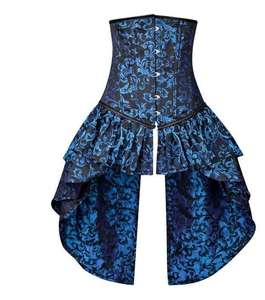 Corset gainant pour femme à maintien ferme, avec fermeture éclair et agrafes, à baleines en acier, en tissu Powernet brocart respirant, pour le contrôle du ventre et une forte mise en forme - Product Image 5