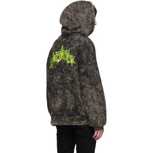 Suministro al por mayor de sudaderas con capucha y sudaderas tipo pullover de mezcla de algodón, con acabado lavado ácido y efecto lavado, personalizables para compradores de marcas. - Product Image 4