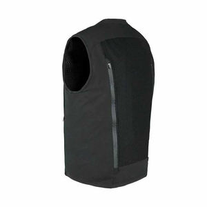 Chaleco de Motociclismo Unisex Negro Estampado, Chaleco Protector de Cordura con Malla, Cierre Completo, para Competencia al Aire Libre - Product Image 1