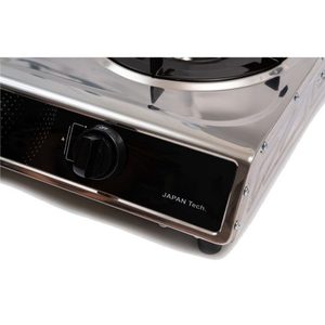 Estufa de gas con cuerpo de acero inoxidable brillante y duradero, Magneto, fabricada en Vietnam, estufa de doble quemador, estufa de gas doble de sobremesa para cocina. - Product Image 3