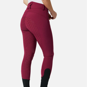 High Quality 4-way Stretch Horse Riding Breeches <b>Leggings</b> Tights <b>Equestrian</b> Wear Pants on Technical Fabric with Soft Feel - Product Image 2