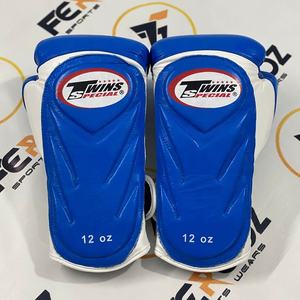 Gants de boxe Muay Thai jaunes et blancs de haute qualité, nouveau design, pour entraînement de kickboxing, entraînement en salle de sport, en cuir véritable, gants MMA - Product Image 2