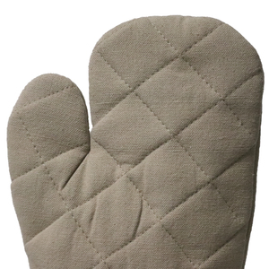 Ensemble de gants de four de couleur unie, design personnalisé, haute qualité, 100% coton, pour utilisation au four, fournisseur en Inde. - Product Image 3