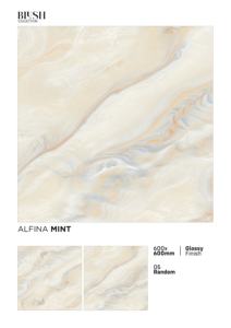 กระเบื้องพอร์ซเลนเคลือบเงาพรีเมียม 600x600 มม. 60x60 ซม. 24x24 ผิวขัดเงา เซรามิกวิทริฟายด์ สำหรับปูพื้นและผนังภายใน ดีไซน์หรูหรา - Product Image 3