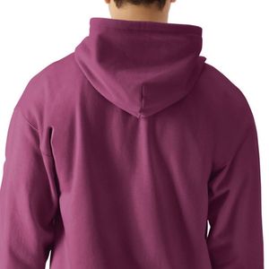 Midweight Fleece Adult Full <b>Zip</b> <b>Hooded</b> Sweatshirt Plum Soft Warm Casual Hoodie Jacket Comfortable Custom Wholesale - Product Image 5