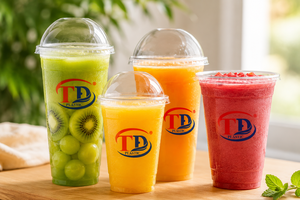 Disposable PET Single Wall <b>Cups</b> with Flat/Dome Lids Hot/<b>Cold</b> Drink <b>Cups</b> for Coffee Tea Juice-2025 Hot Selling - Product Image 1