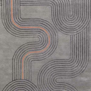 พรมวินเทจสไตล์โบโฮหรูหรา ขนสั้น พรมปูพื้นในบ้าน ลายพิมพ์ กันลื่น สีเทา โพลีเอสเตอร์ ทันสมัย สำหรับห้องนั่งเล่น พรมปูพื้นแบบจักรเย็บ - Product Image 2