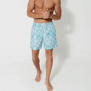 Custom Logo <b>Mens</b> Summer Swimming Shorts Swim <b>Trunks</b> Casual Printed Knitted Eco-Friendly Elastic Waist Quick Dry Beach Wear - Product Image 5