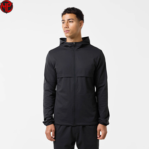 Conjunto Deportivo Cortavientos con Capucha para Hombre, Chaqueta con Cierre Completo y Pantalones Cortos, Ropa Deportiva Ligera Estampada, Conjunto de Pantalones Cortos de Nailon para Invierno - Product Image 5