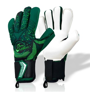 Professional Goalkeeper Gloves with Finger Spines and Padded Design for Anti-Hyperextension and Better <b>Grip</b> <b>Control</b> - Product Image 2