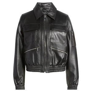 Veste en cuir pour femme, veste décontractée de qualité supérieure pour tous les jours, veste en cuir souple et ajustée, veste en cuir respirante, vestes en cuir surdimensionnées - Product Image 6