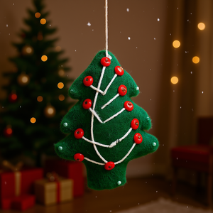 Cadeau de Noël fait main en feutre de laine de qualité supérieure pour décorations festives - Product Image 3