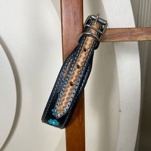 Collier de chien d'entraînement en cuir robuste de haute qualité avec boucle en argent réglable et durable pour les animaux de compagnie de petite à grande taille - Product Image 6